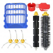 Pack of 10 Replacement Accessories Kit for iRobot Roomba 600 Series 690 691 694 650 651 664 615 601 630 Vacuum Cleaner-- Bristle Brush + Flexible Brush + Side Brushes + Filter + Cleaning Tool