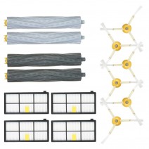 Pack of 14 Replacement Accessories Kit for iRobot Roomba 800 & 900 Series 805 860 861 864 866 870 880 890 891 894 960 961 964 966 980 Vacuum Cleaner-- Tangle-Free Debris Extractor Brush + Side Brush + HEPA Filter