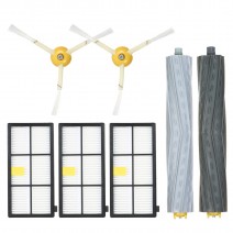 Pack of 7 Replacement Accessories Kit for iRobot Roomba 800 & 900 Series 805 860 861 864 866 870 880 890 891 894 960 961 964 966 980 Vacuum Cleaner--Tangle-Free Debris Extractor Brush + Side Brush + HEPA Filter