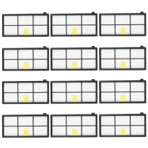12pcs HEPA Filter Replacement Accessories Kit Replenishment for iRobot Roomba 800 & 900 Series 805 860 861 864 866 870 880 890 891 894 960 961 964 966 980 Vacuum Cleaner