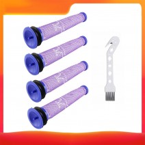 Brush Accessories Kit Set Compatible with D-yson DC58/DC59/V6/V7/V8 Vacuum Cleaner Replacement Attachment Gadget Accessories(4 * Filter net+Brush)for Housework Cleaning