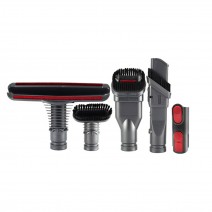 Brush Accessories Kit Set Compatible with D-yson V7/ V-8/ V10 Vacuum Cleaner Replacement Attachment Gadget Accessories(Round Brush+2 * Bristle Brush+ Mattress Brush+ Joint)for Housework Cleaning