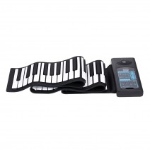 Roll Up Piano Foldable Piano Portable Piano Silicone Keyboard 88 Keys with MIDI Recording Editing Playback Sustain